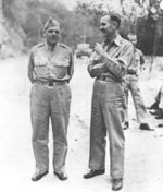 Ph00004086 - Brigadier General Edward P. King and unidentified officer on Corregidor, March 10, 1942